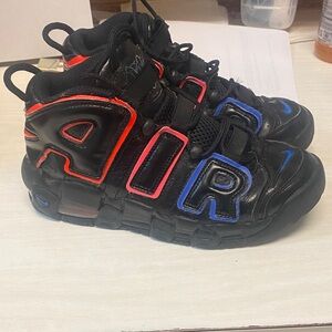 Nike Kids Sneakers Black with Red and Blue Accents